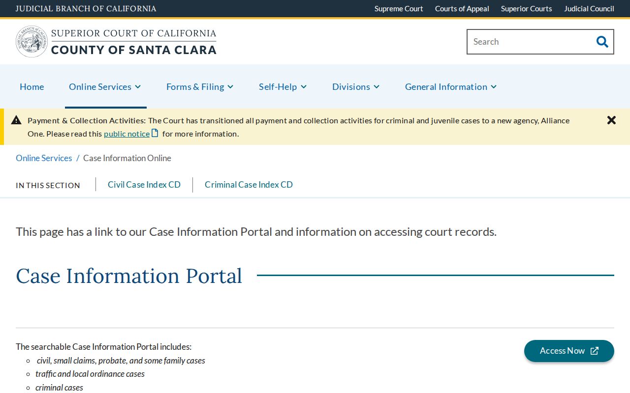 Mountain View people search using Santa Clara court case information